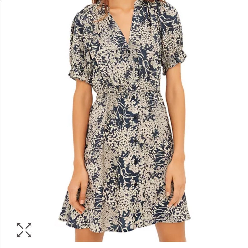 Ba&sh Maia Blue Floral Dress